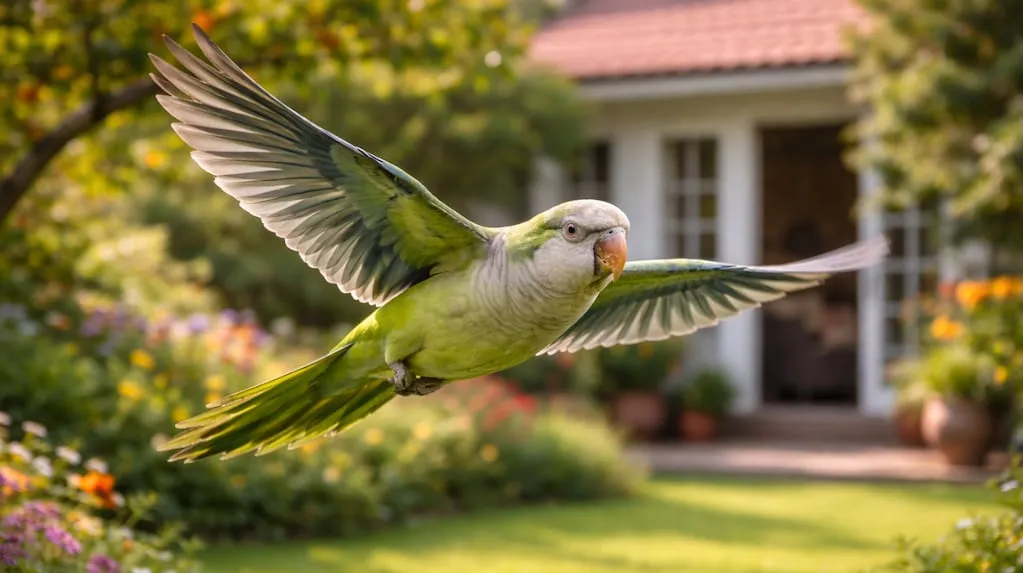 Zie je cotorras (parkieten) dicht bij je huis of tuin vliegen? We leggen uit wat dat betekent en waarom het goed nieuws kan zijn