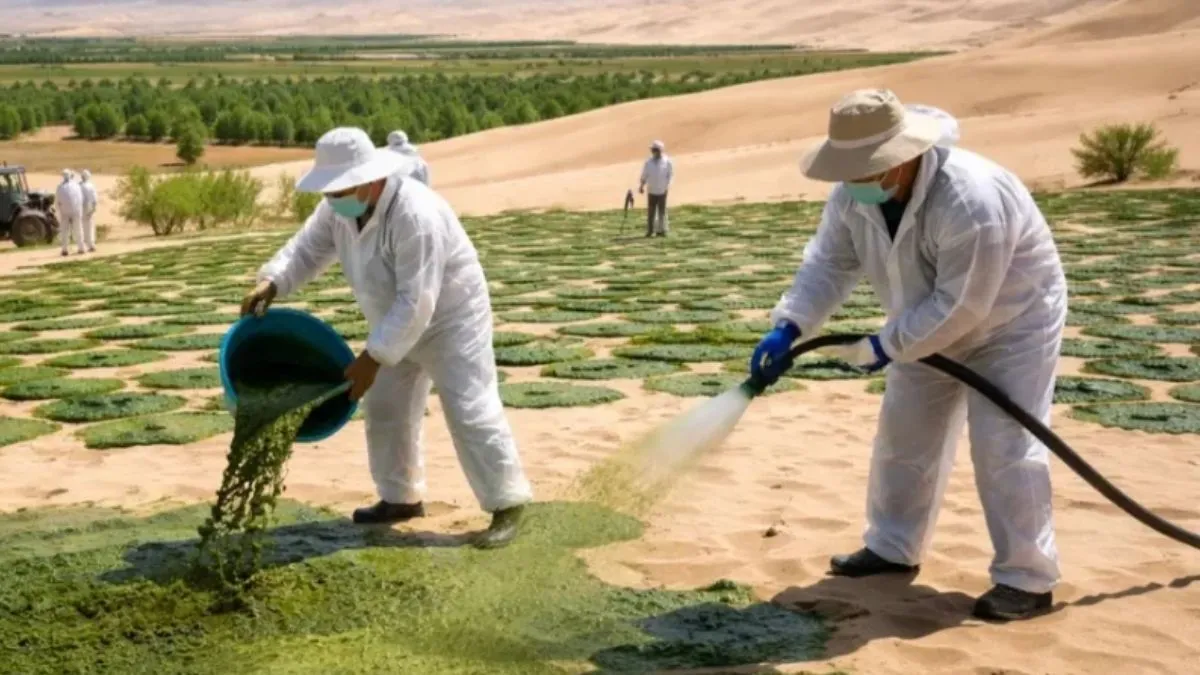 Bodemherstel in de aride regio's van China: cyanobacteriën en hun rol
